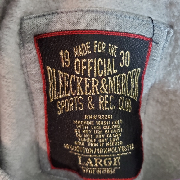 Bleeker And Mercer Leather Zipper Sleeve Top Large - Picture 2 of 5